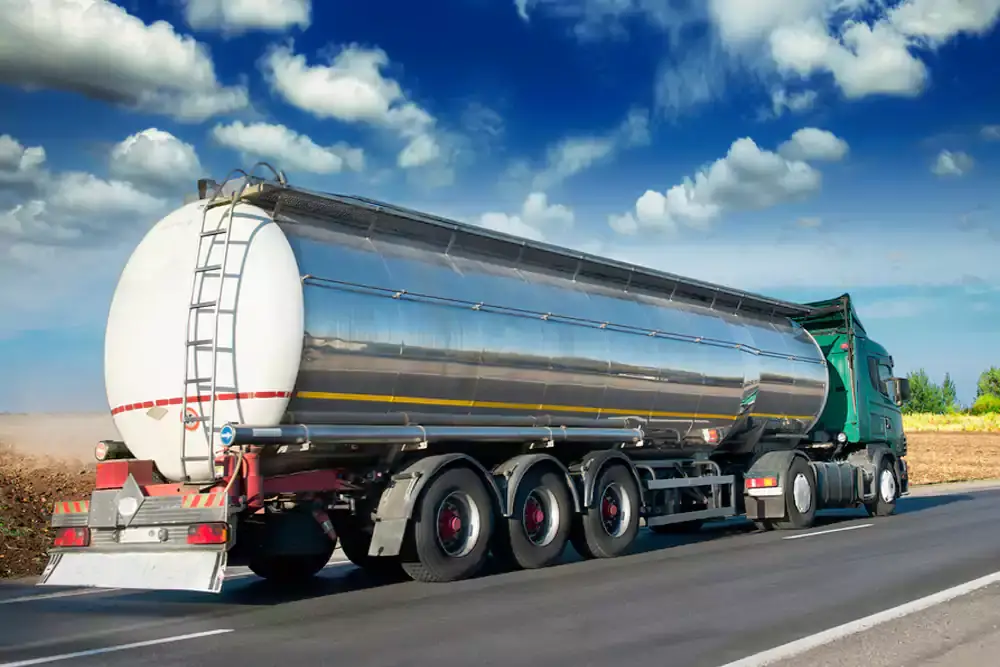 Waste oil Logistics through truck transport