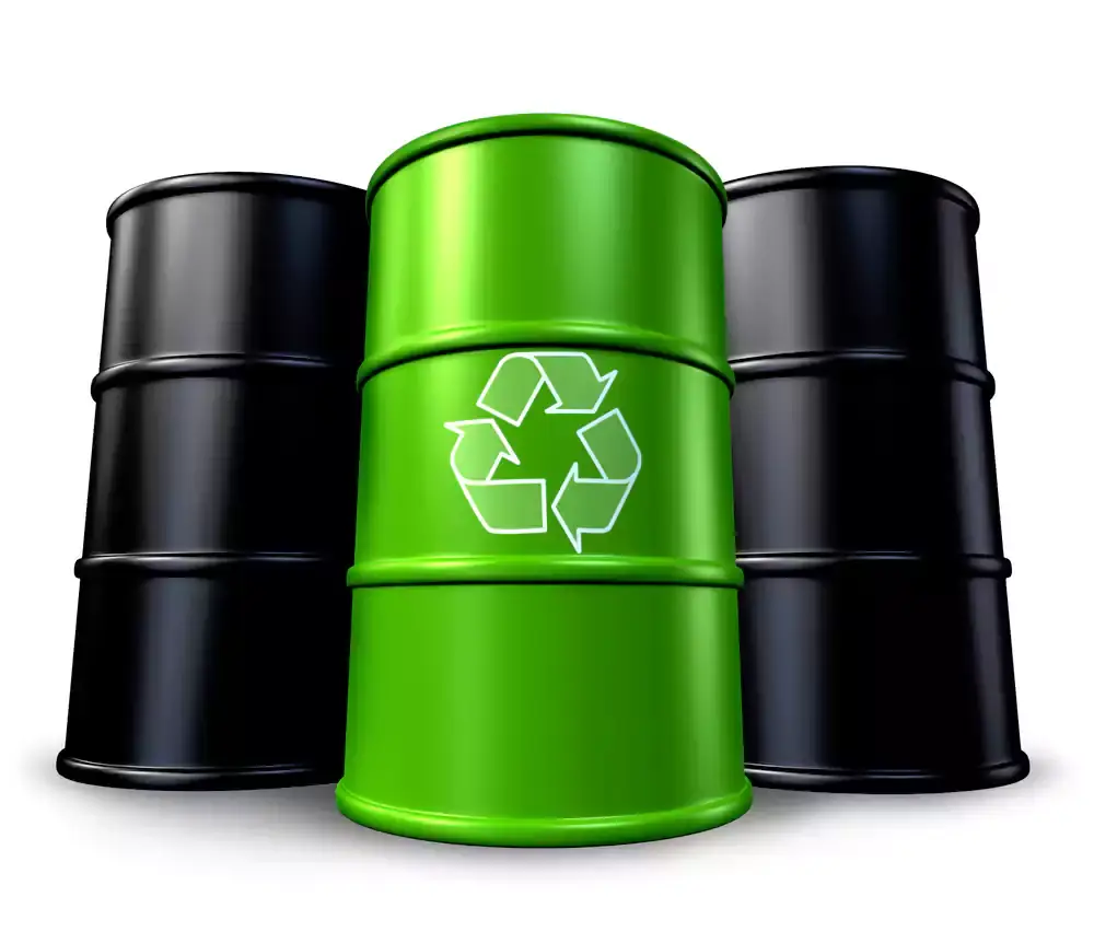 Oil Barrels reuse with recycled oil